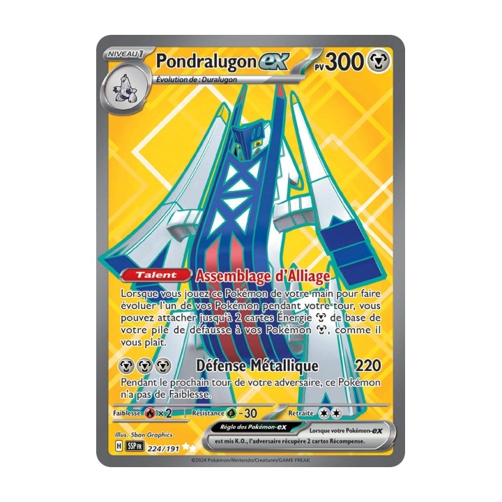 Pondralugon ex (SSP 224/191) - Carte Pokémon Étincelles Déferlantes EV08