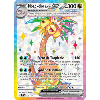 Noadkoko d'Alola ex (SSP 225/191) - Carte Pokémon Étincelles Déferlantes EV08