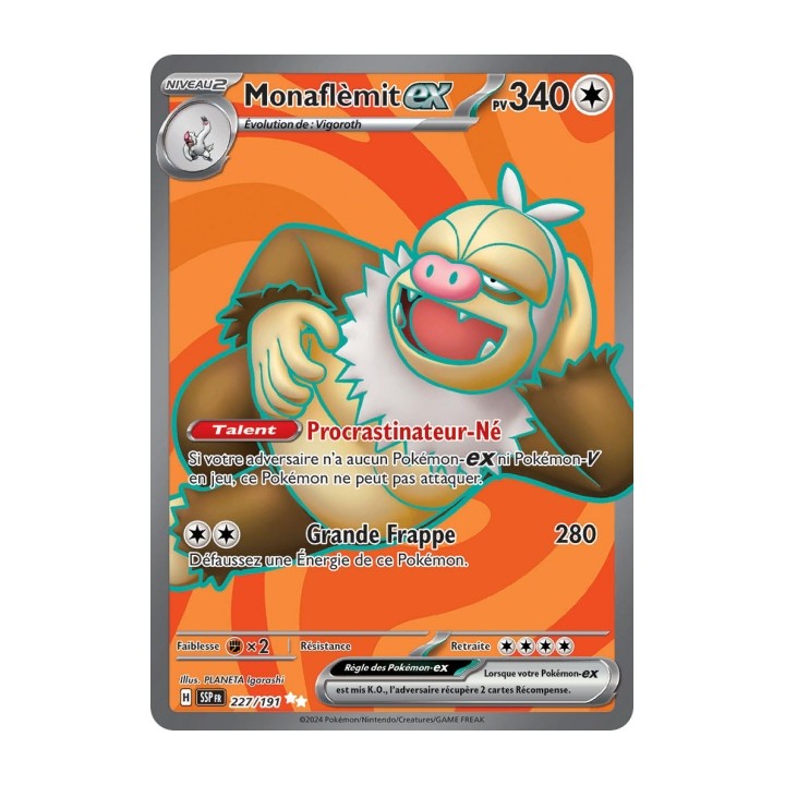 Monaflèmit ex (SSP 227/191) - Carte Pokémon Étincelles Déferlantes EV08