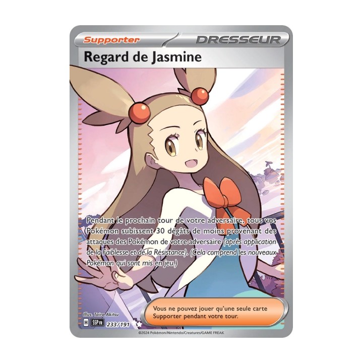 Regard de Jasmine (SSP 233/191) - Carte Pokémon Étincelles Déferlantes EV08