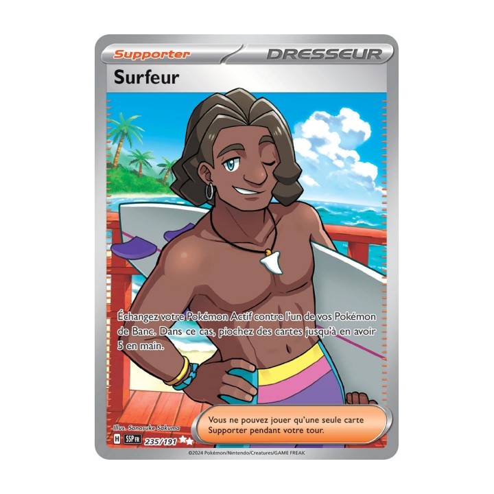 Surfeur (SSP 235/191) - Carte Pokémon Étincelles Déferlantes EV08