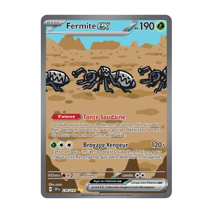 Fermite ex (SSP 236/191) - Carte Pokémon Étincelles Déferlantes EV08