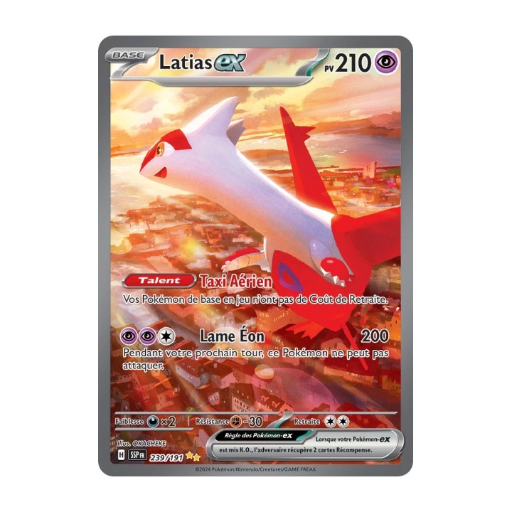 Latias ex (SSP 239/191) - Carte Pokémon Étincelles Déferlantes EV08