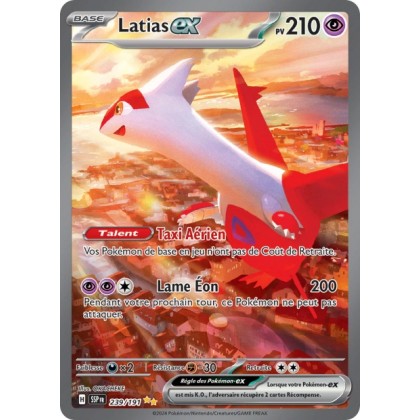 Latias ex (SSP 239/191) - Carte Pokémon Étincelles Déferlantes EV08