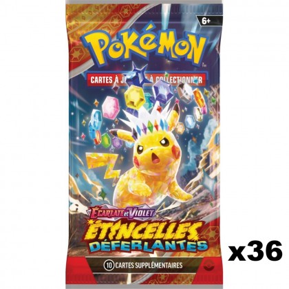 Pokémon - Lot de 36 Boosters EV08 : Étincelles Déferlantes