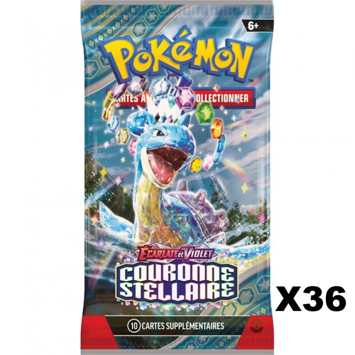 Pokémon - Lot de 36 Boosters EV07 : Couronne Stellaire