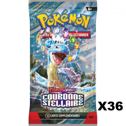 Pokémon - Lot de 36 Boosters EV07 : Couronne Stellaire