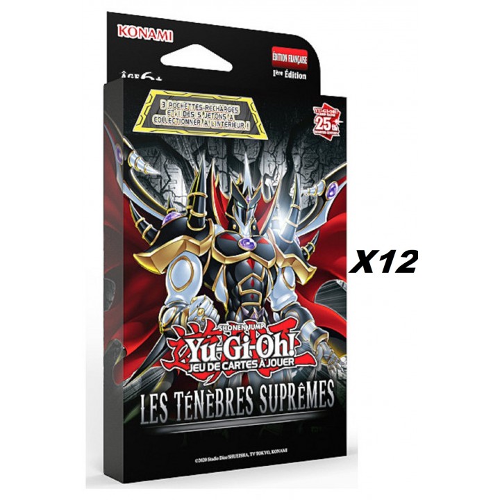 Yu-Gi-Oh! Carton de 12 Packs de 3 boosters : Les Ténèbres Suprêmes