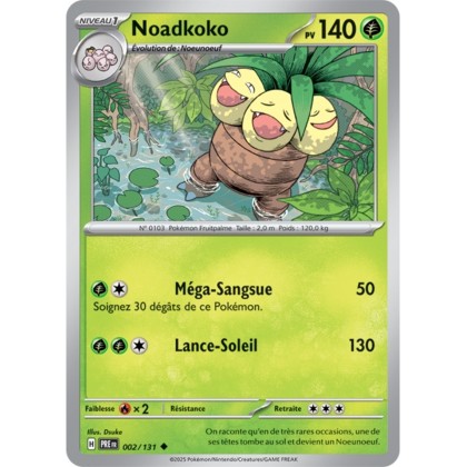 Pokémon - Noadkoko (PRE 002/131) - Évolutions Prismatiques