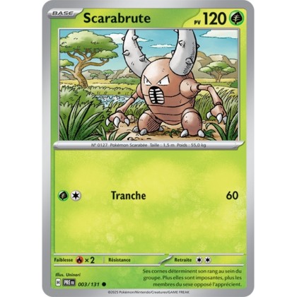 Pokémon - Scarabrute (PRE 003/131) - Évolutions Prismatiques