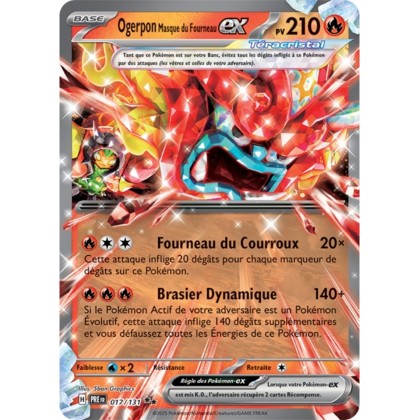 Pokémon - Ogerpon Masque du Fourneau ex (PRE 017/131) - Évolutions Prismatiques