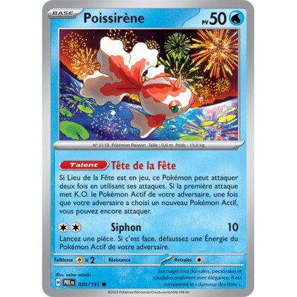 Pokémon - Poissirène (PRE 020/131) - Évolutions Prismatiques