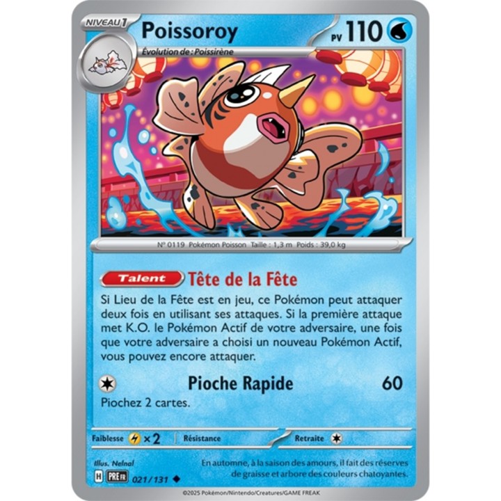 Pokémon - Poissoroy (PRE 021/131) - Évolutions Prismatiques