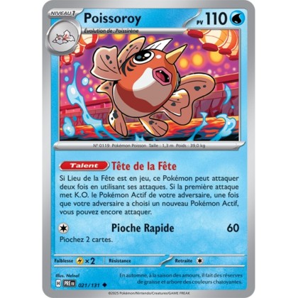 Pokémon - Poissoroy (PRE 021/131) - Évolutions Prismatiques