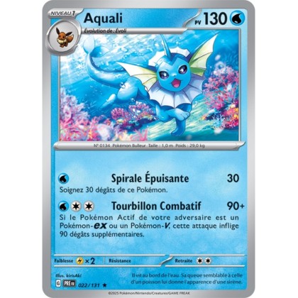 Pokémon - Aquali (PRE 022/131) - Évolutions Prismatiques