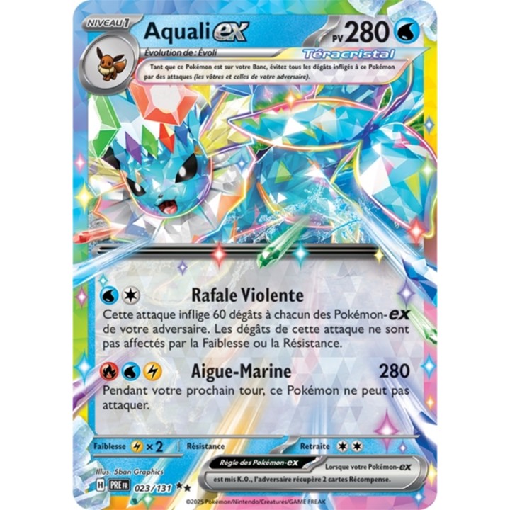 Pokémon - Aquali ex (PRE 023/131) - Évolutions Prismatiques