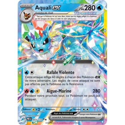 Pokémon - Aquali ex (PRE 023/131) - Évolutions Prismatiques