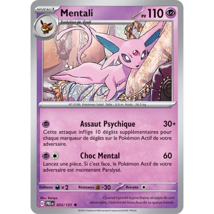 Pokémon - Mentali (PRE 033/131) - Évolutions Prismatiques