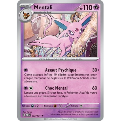 Pokémon - Mentali (PRE 033/131) - Évolutions Prismatiques