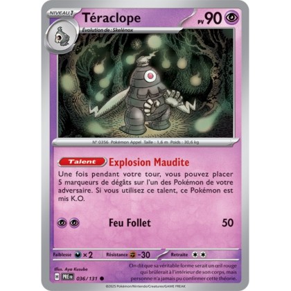 Pokémon - Téraclope (PRE 036/131) - Évolutions Prismatiques