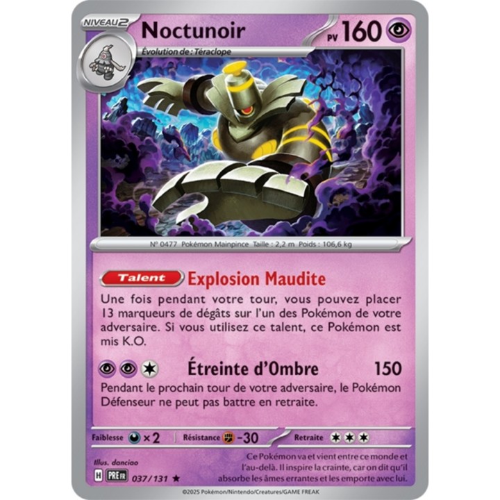 Pokémon - Noctunoir (PRE 037/131) - Évolutions Prismatiques