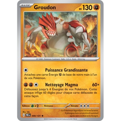 Pokémon - Groudon (PRE 049/131) - Évolutions Prismatiques