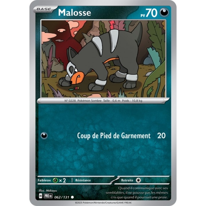 Pokémon - Malosse (PRE 062/131) - Évolutions Prismatiques