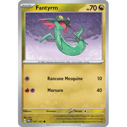 Pokémon - Fantyrm (PRE 071/131) - Évolutions Prismatiques