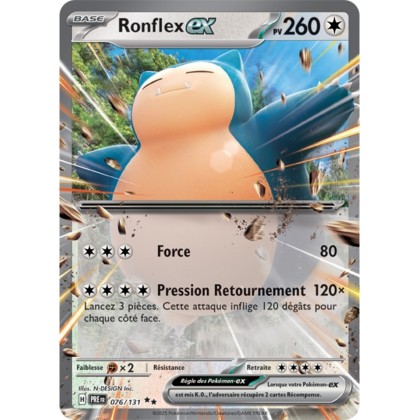 Pokémon - Ronflex ex (PRE 076/131) - Évolutions Prismatiques