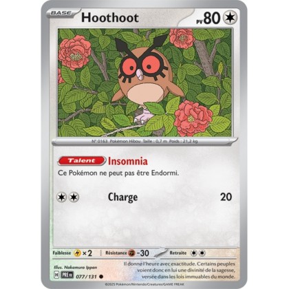 Pokémon - Hoothoot (PRE 077/131) - Évolutions Prismatiques