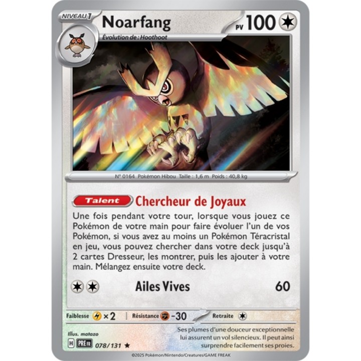 Pokémon - Noarfang (PRE 078/131) - Évolutions Prismatiques