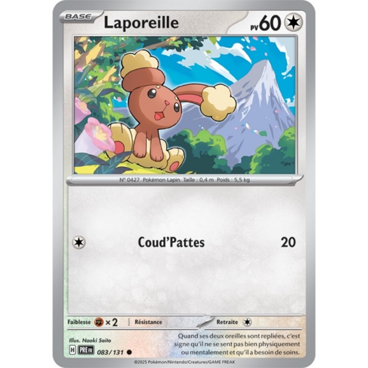 Pokémon - Laporeille (PRE 083/131) - Évolutions Prismatiques