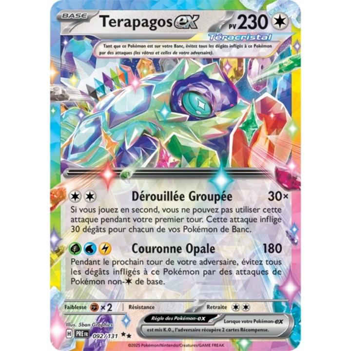 Pokémon - Terapagos ex (PRE 092/131) - Évolutions Prismatiques