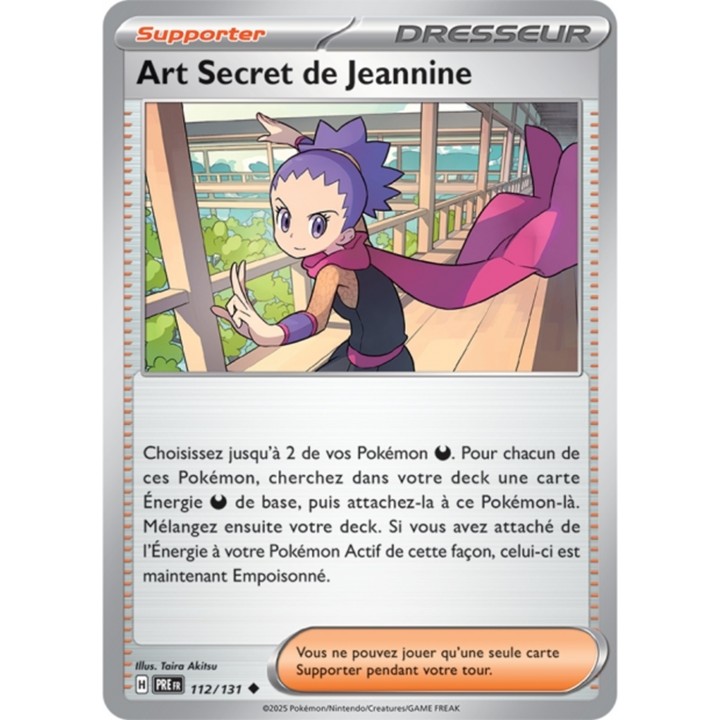 Pokémon - Art Secret de Jeannine (PRE 112/131) - Évolutions Prismatiques