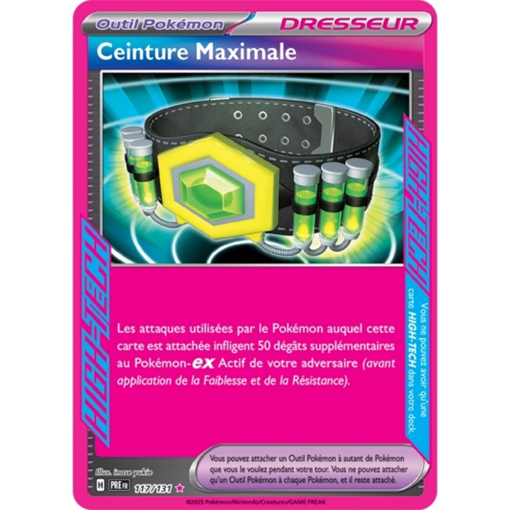 Pokémon - Ceinture Maximale (PRE 117/131) - Évolutions Prismatiques