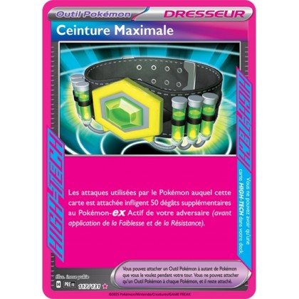 Pokémon - Ceinture Maximale (PRE 117/131) - Évolutions Prismatiques