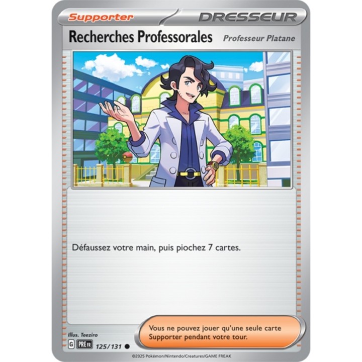 Pokémon - Recherches Professorales - Professeur Platane (PRE 125/131) - Évolutions Prismatiques