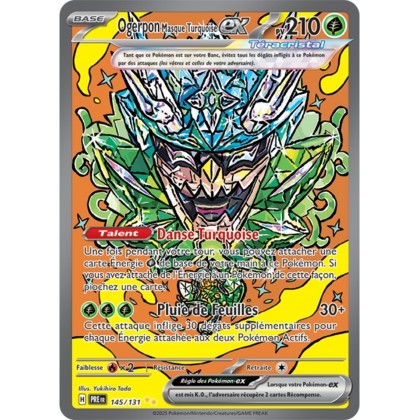 Pokémon - Ogerpon Masque Turquoise ex (PRE 145/131) - Évolutions Prismatiques