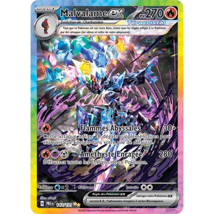 Pokémon - Malvalame ex (PRE 147/131) - Évolutions Prismatiques