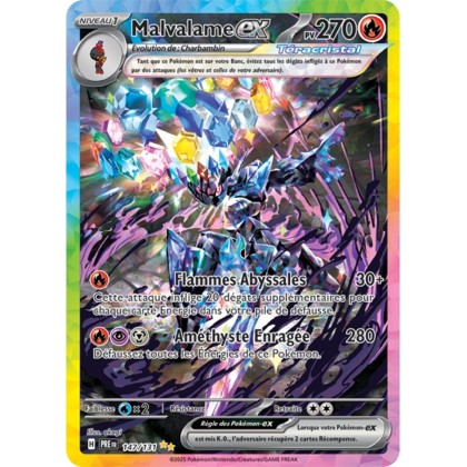 Pokémon - Malvalame ex (PRE 147/131) - Évolutions Prismatiques