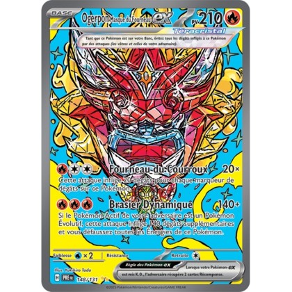 Pokémon - Ogerpon Masque du Fourneau ex (PRE 148/131) - Évolutions Prismatiques