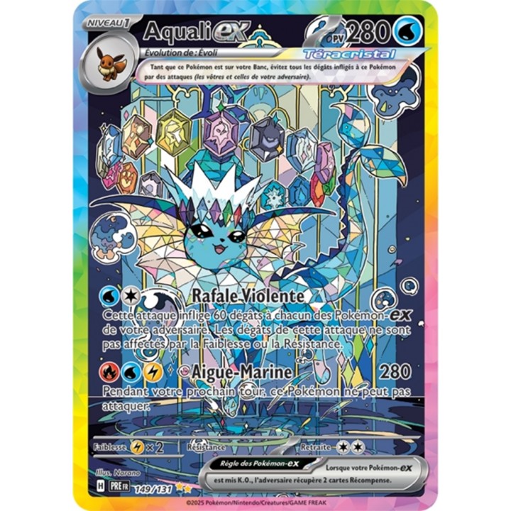 Pokémon - Aquali ex (PRE 149/131) - Évolutions Prismatiques