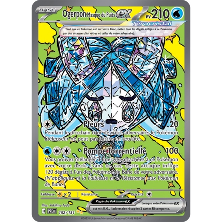 Pokémon - Ogerpon Masque du Puits ex (PRE 152/131) - Évolutions Prismatiques