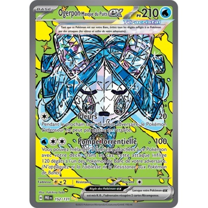 Pokémon - Ogerpon Masque du Puits ex (PRE 152/131) - Évolutions Prismatiques