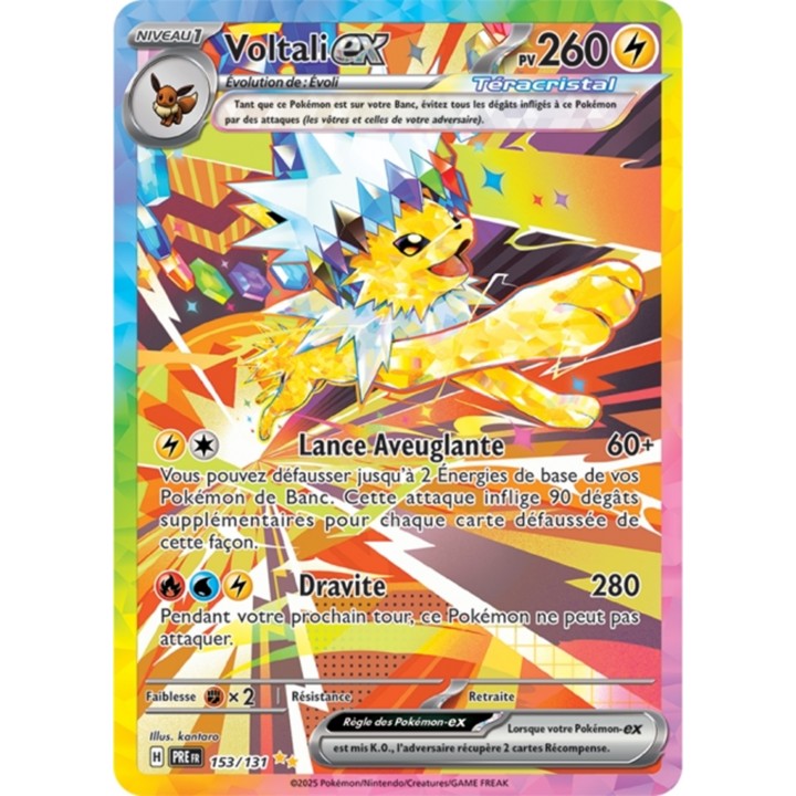 Pokémon - Voltali ex (PRE 153/131) - Évolutions Prismatiques