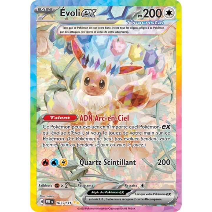 Pokémon - Évoli ex (PRE 167/131) - Évolutions Prismatiques