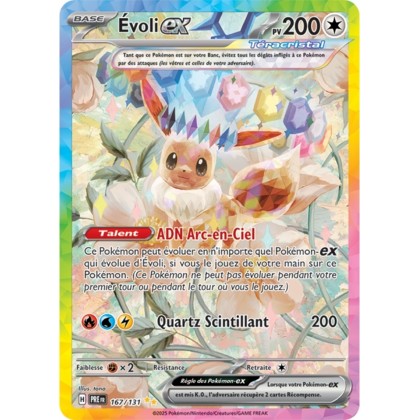 Pokémon - Évoli ex (PRE 167/131) - Évolutions Prismatiques