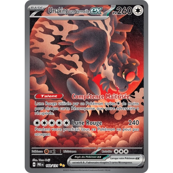 Pokémon - Ursaking Lune Vermeille ex (PRE 168/131) - Évolutions Prismatiques