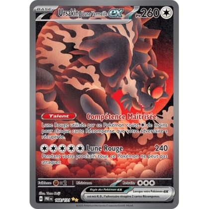 Pokémon - Ursaking Lune Vermeille ex (PRE 168/131) - Évolutions Prismatiques