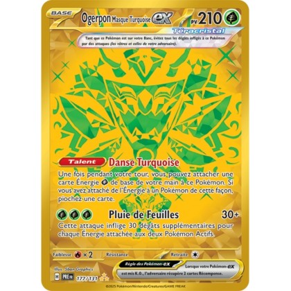 Pokémon - Ogerpon Masque Turquoise ex (PRE 177/131) - Évolutions Prismatiques